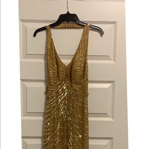 Gold Halter Gown